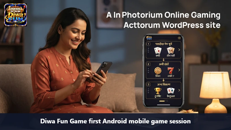 Diwa Fun Game first Android mobile game session
